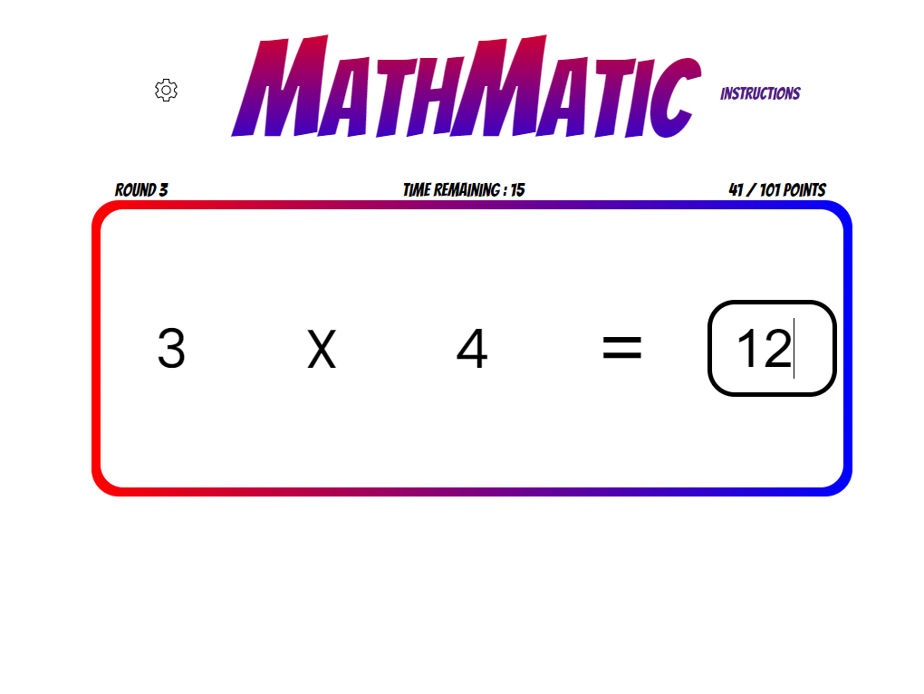 Math-Matic in Play